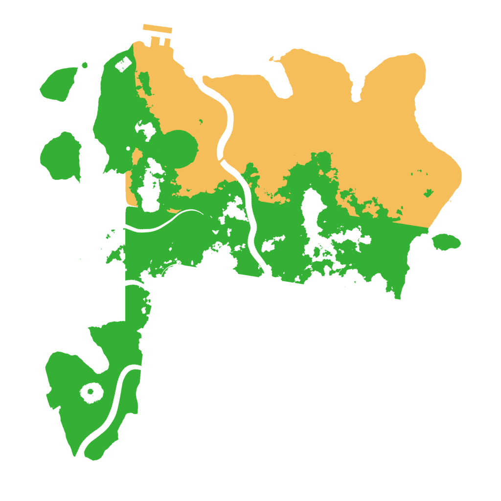 Biome Rust Map: Procedural Map, Size: 3500, Seed: 316374