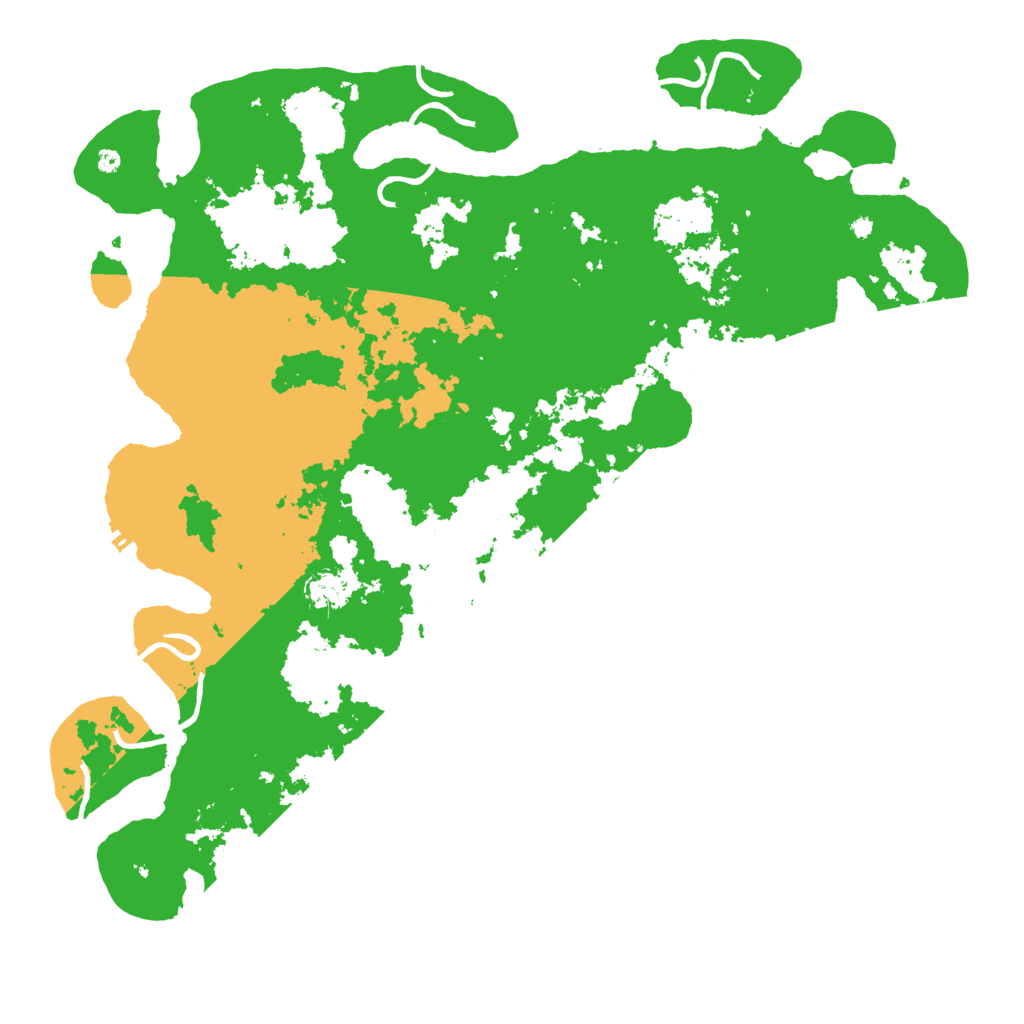 Biome Rust Map: Procedural Map, Size: 4500, Seed: 80885