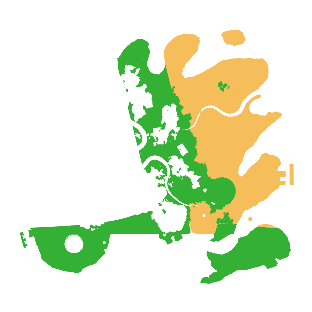 Biome Rust Map: Procedural Map, Size: 2998, Seed: 64193665