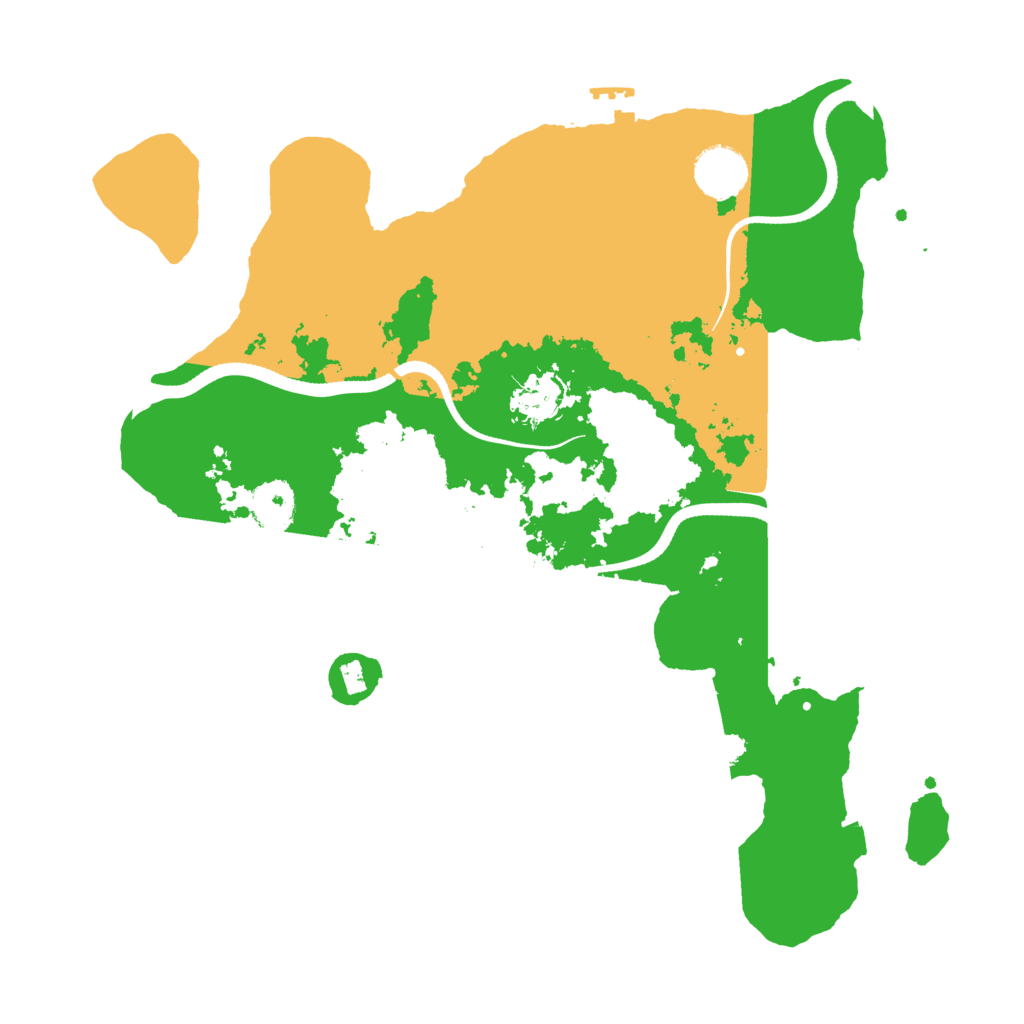 Biome Rust Map: Procedural Map, Size: 3500, Seed: 450636