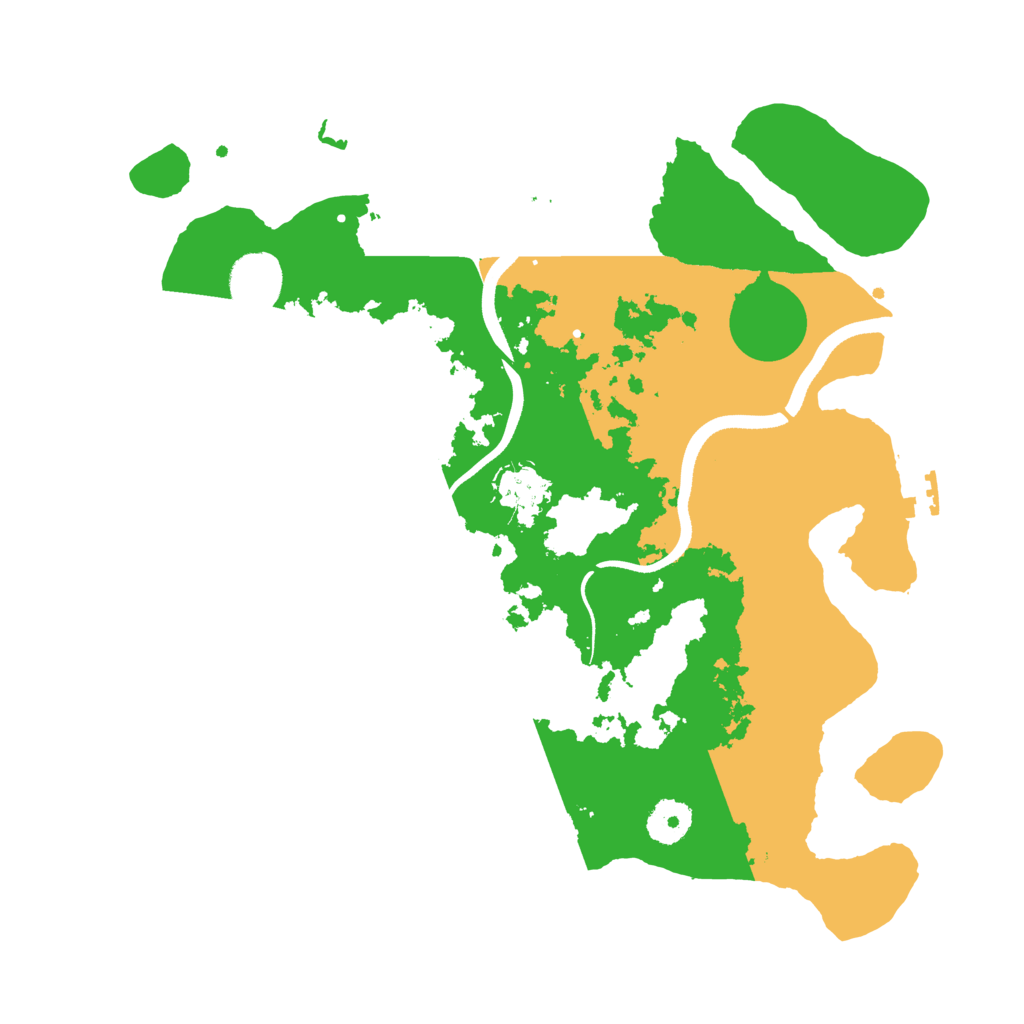 Biome Rust Map: Procedural Map, Size: 3500, Seed: 375872