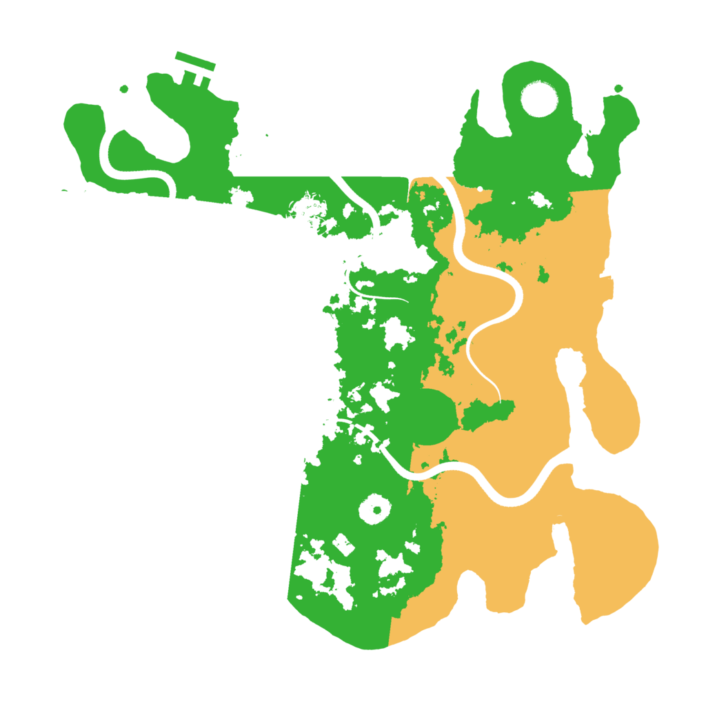Biome Rust Map: Procedural Map, Size: 3500, Seed: 477716