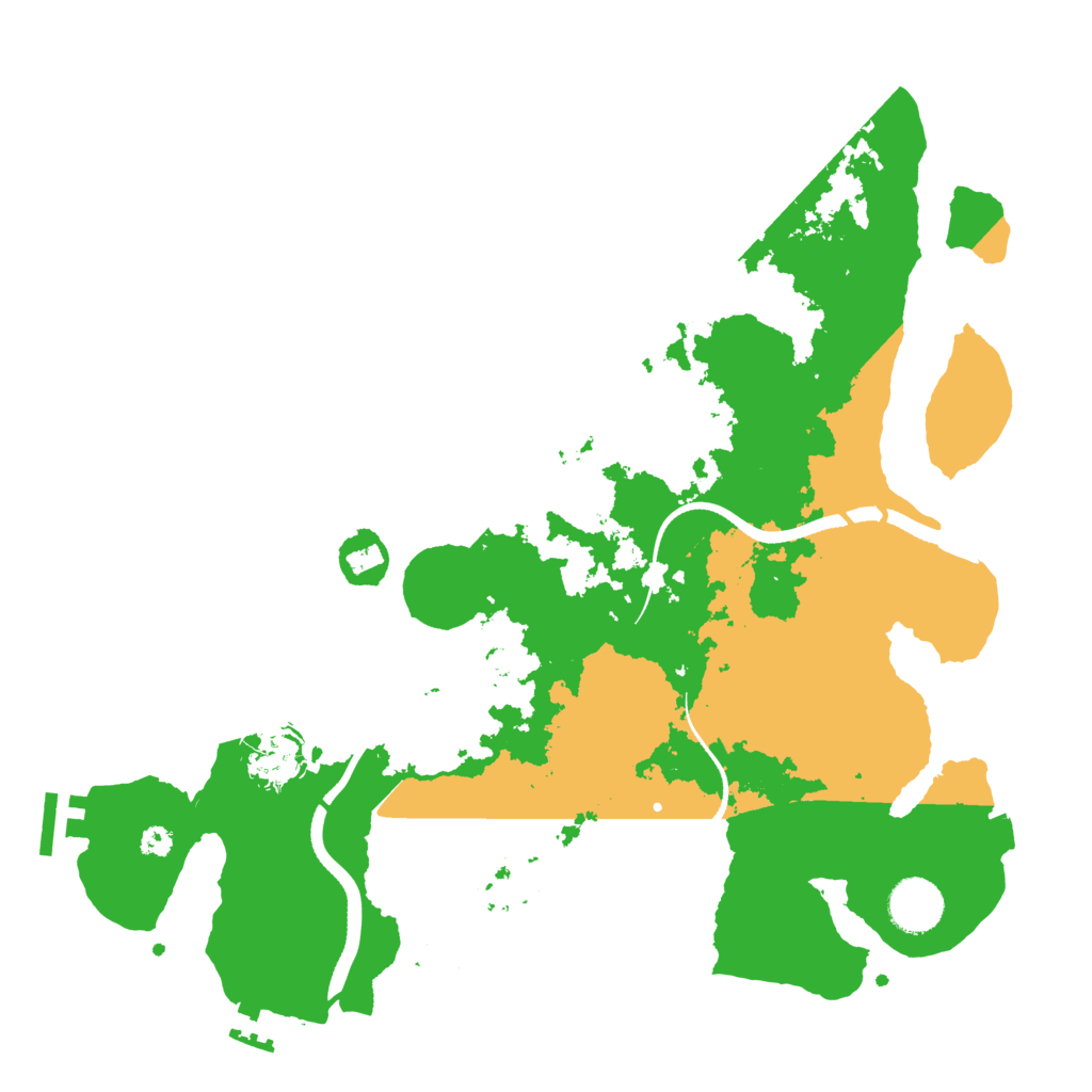 Biome Rust Map: Procedural Map, Size: 3500, Seed: 764022