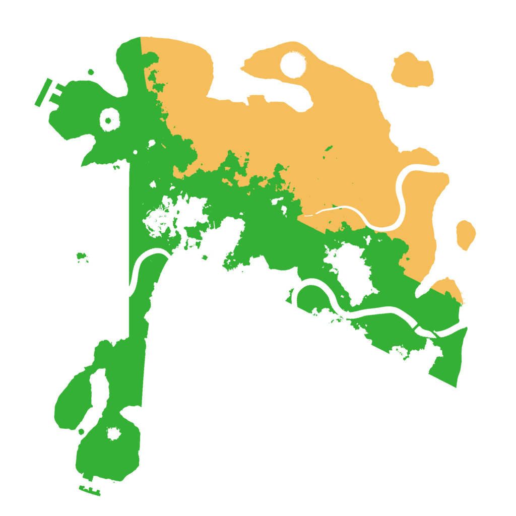 Biome Rust Map: Procedural Map, Size: 3500, Seed: 868912