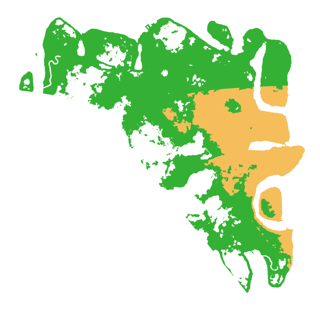 Biome Rust Map: Procedural Map, Size: 4500, Seed: 2117153495