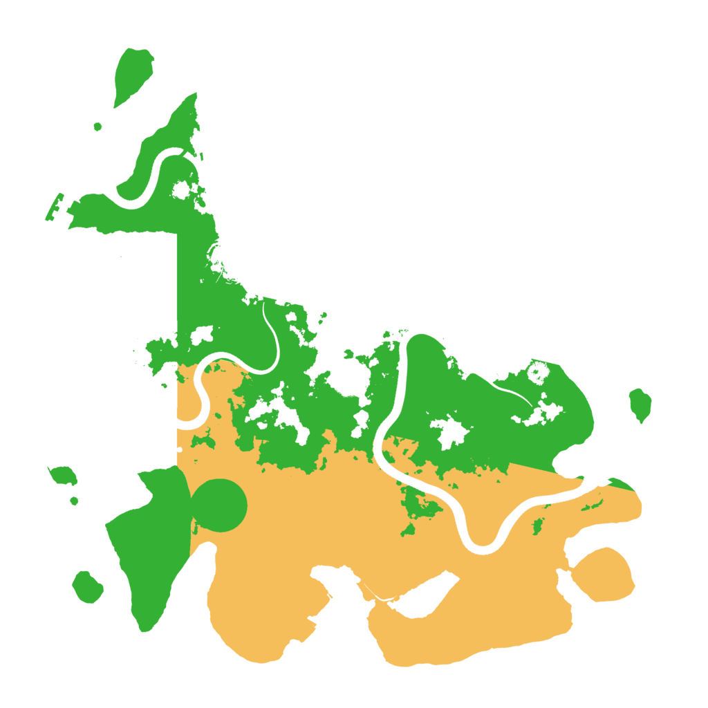 Biome Rust Map: Procedural Map, Size: 3500, Seed: 67600
