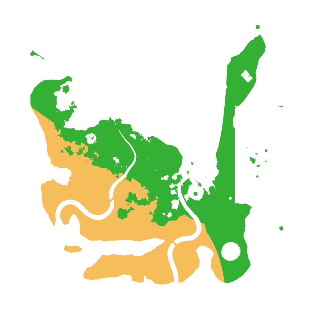 Biome Rust Map: Procedural Map, Size: 3000, Seed: 1514090393