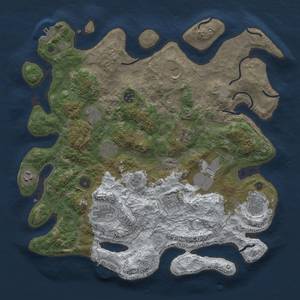 Thumbnail Rust Map: Procedural Map, Size: 4000, Seed: 4568, 20 Monuments