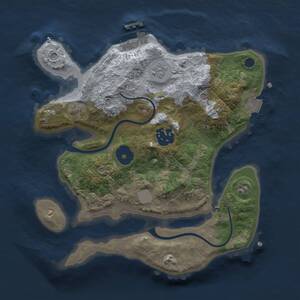 Thumbnail Rust Map: Procedural Map, Size: 2500, Seed: 22, 5 Monuments