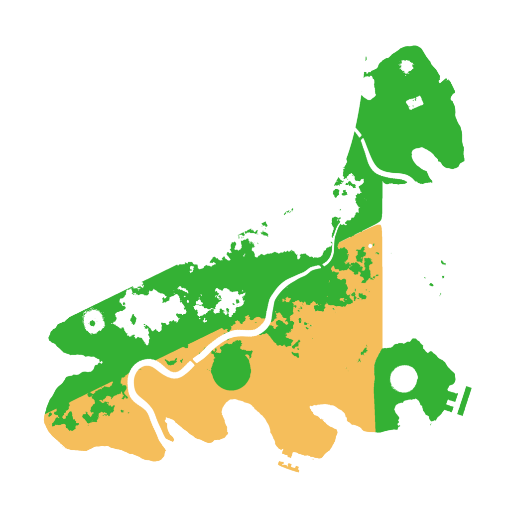 Biome Rust Map: Procedural Map, Size: 3500, Seed: 357626405