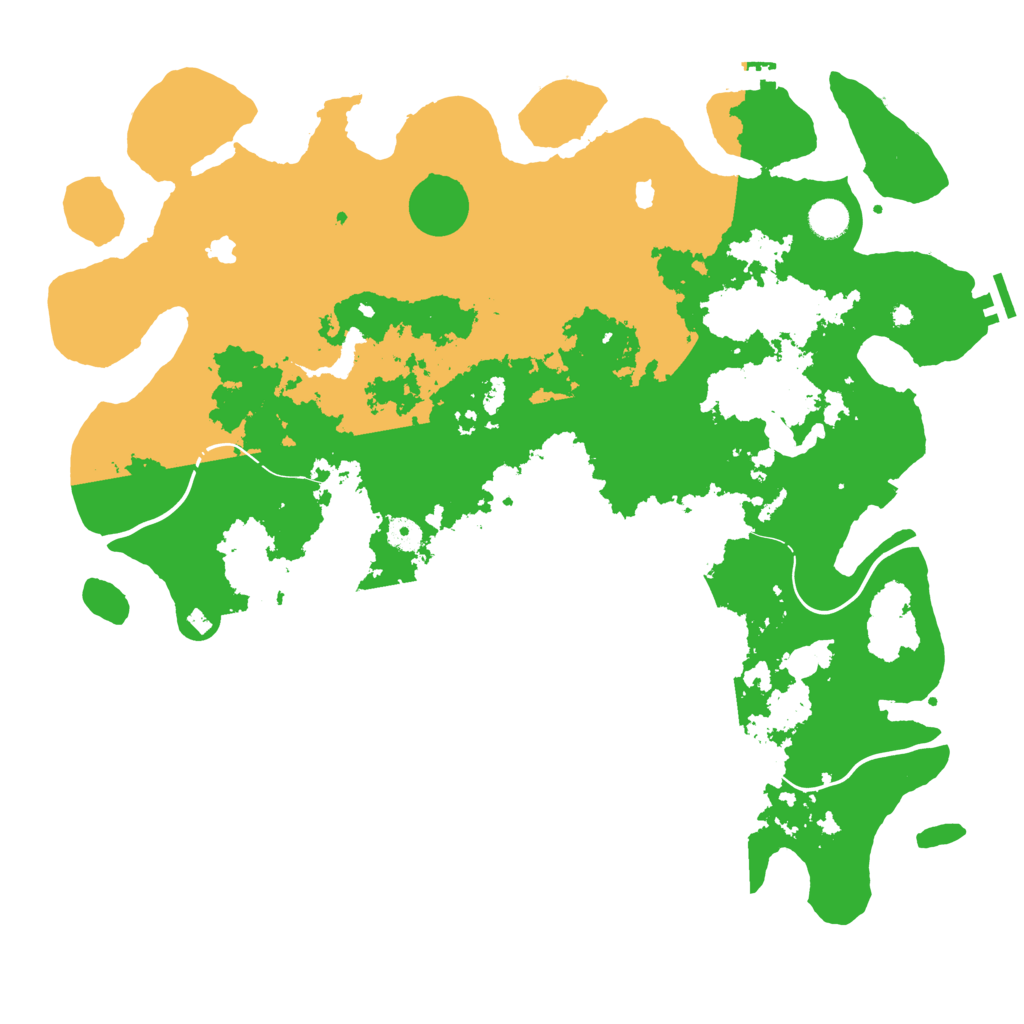 Biome Rust Map: Procedural Map, Size: 4500, Seed: 304