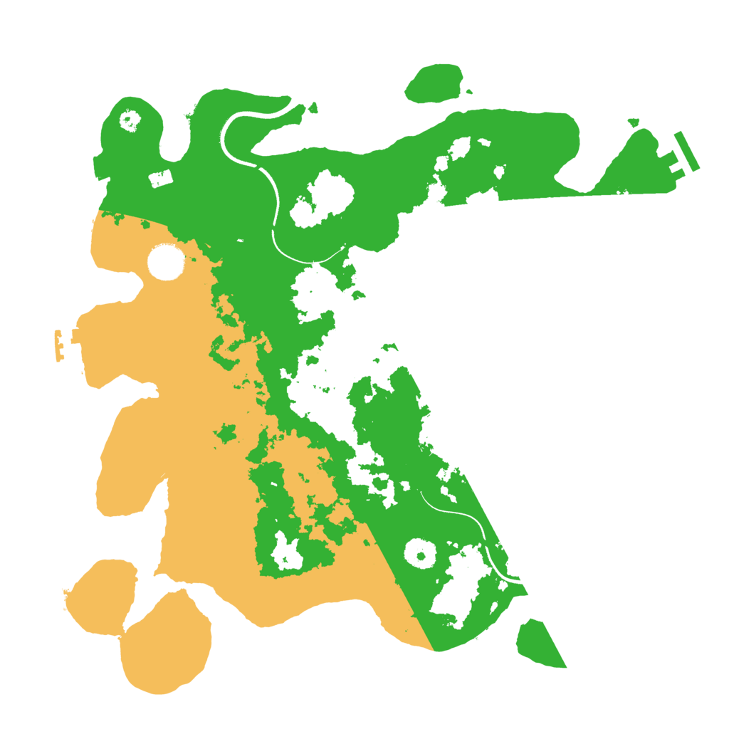 Biome Rust Map: Procedural Map, Size: 3500, Seed: 485370