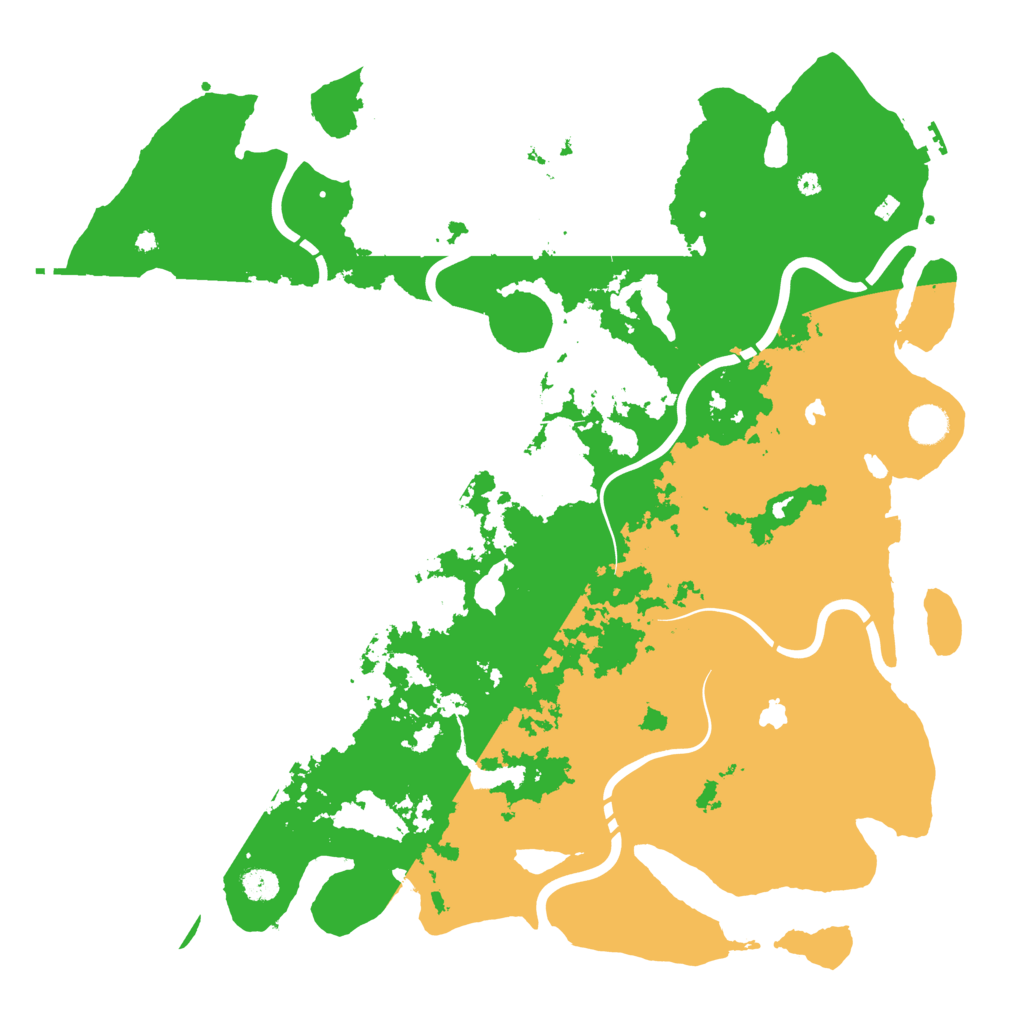 Biome Rust Map: Procedural Map, Size: 4500, Seed: 130