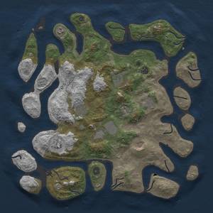 Thumbnail Rust Map: Procedural Map, Size: 4200, Seed: 12345, 12 Monuments