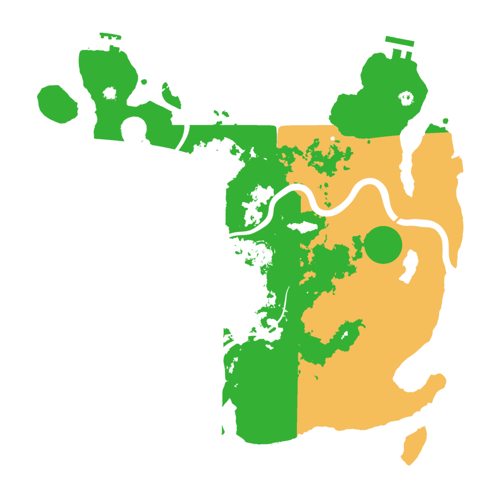 Biome Rust Map: Procedural Map, Size: 3500, Seed: 314884