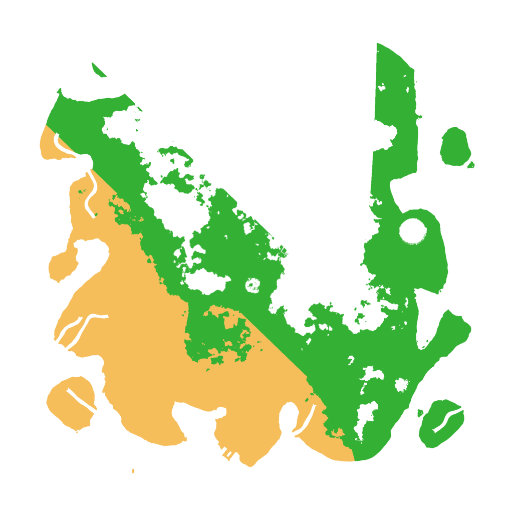 Biome Rust Map: Procedural Map, Size: 3500, Seed: 484646