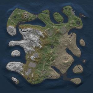 Thumbnail Rust Map: Procedural Map, Size: 3500, Seed: 111319, 14 Monuments