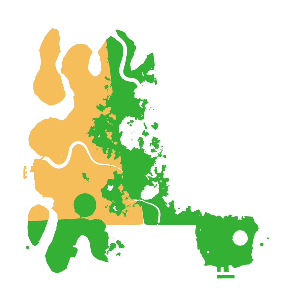 Biome Rust Map: Procedural Map, Size: 3500, Seed: 2675255