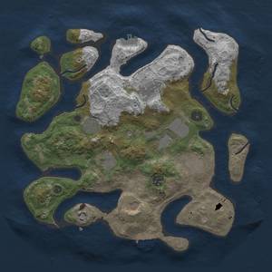 Thumbnail Rust Map: Procedural Map, Size: 3600, Seed: 4500, 20 Monuments