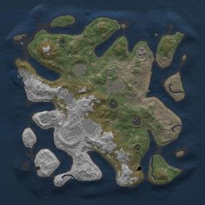 Thumbnail Rust Map: Procedural Map, Size: 3500, Seed: 671301820, 16 Monuments