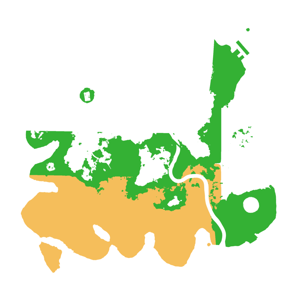 Biome Rust Map: Procedural Map, Size: 3500, Seed: 617359