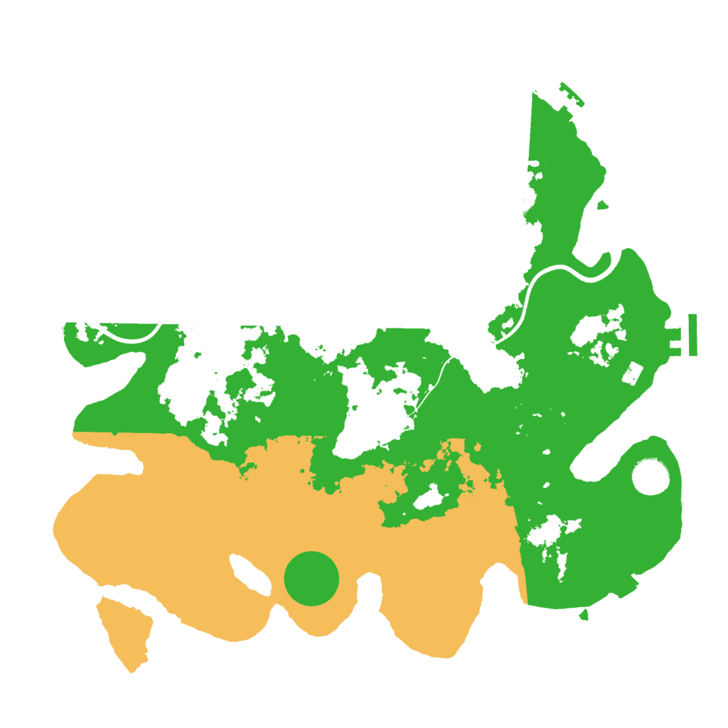 Biome Rust Map: Procedural Map, Size: 3500, Seed: 617359