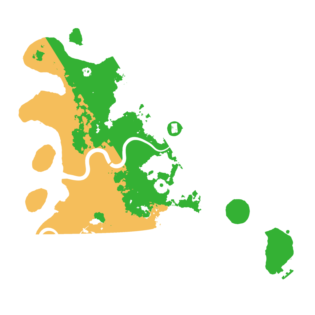 Biome Rust Map: Procedural Map, Size: 3500, Seed: 616661