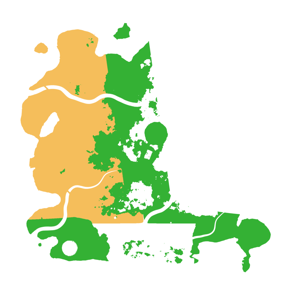 Biome Rust Map: Procedural Map, Size: 3500, Seed: 25757