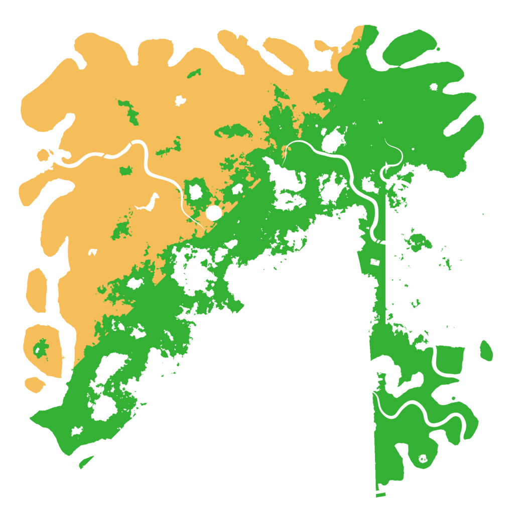 Biome Rust Map: Procedural Map, Size: 6000, Seed: 666