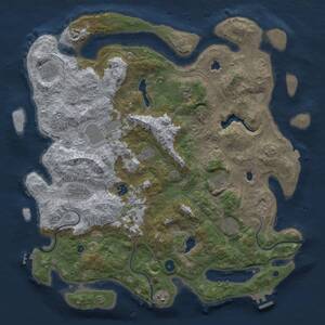 Thumbnail Rust Map: Procedural Map, Size: 4500, Seed: 260, 16 Monuments