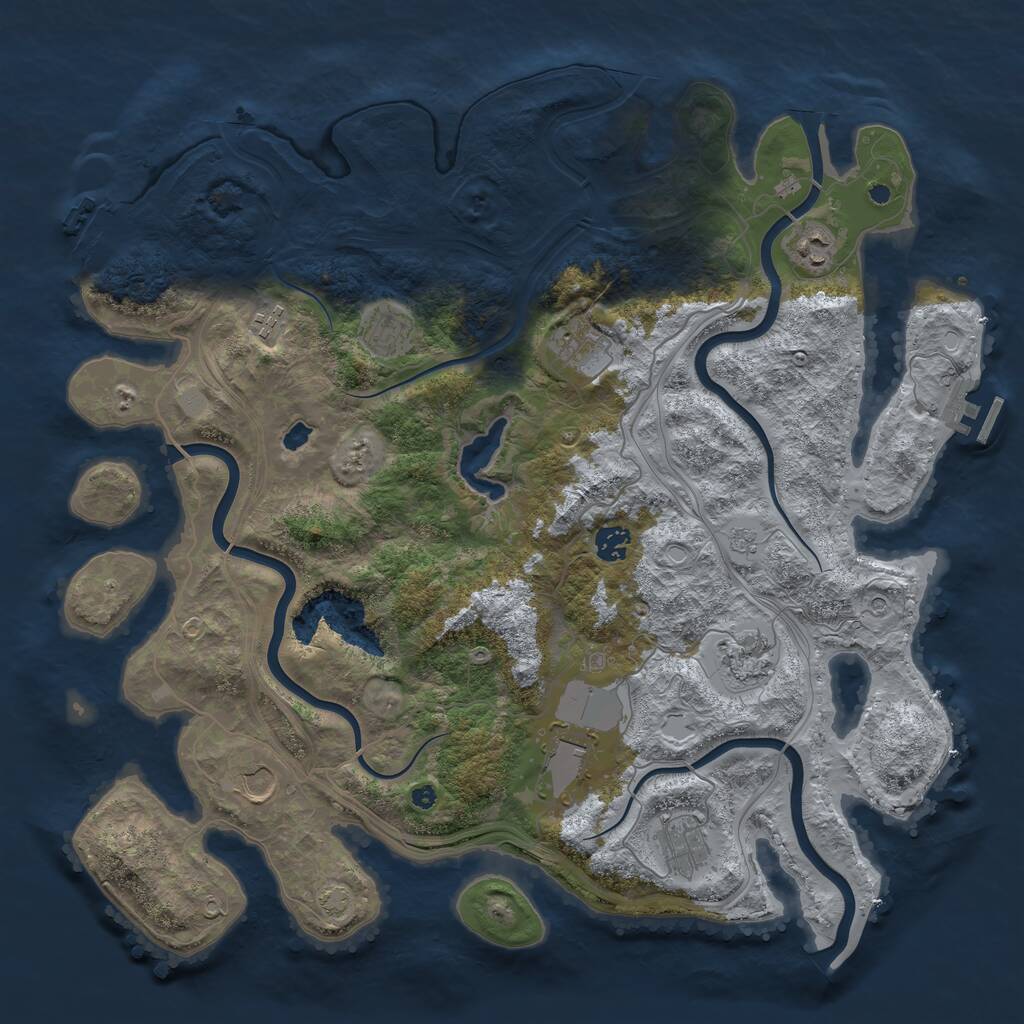 Rust Map: Procedural Map, Size: 4250, Seed: 1934368008, 15 Monuments