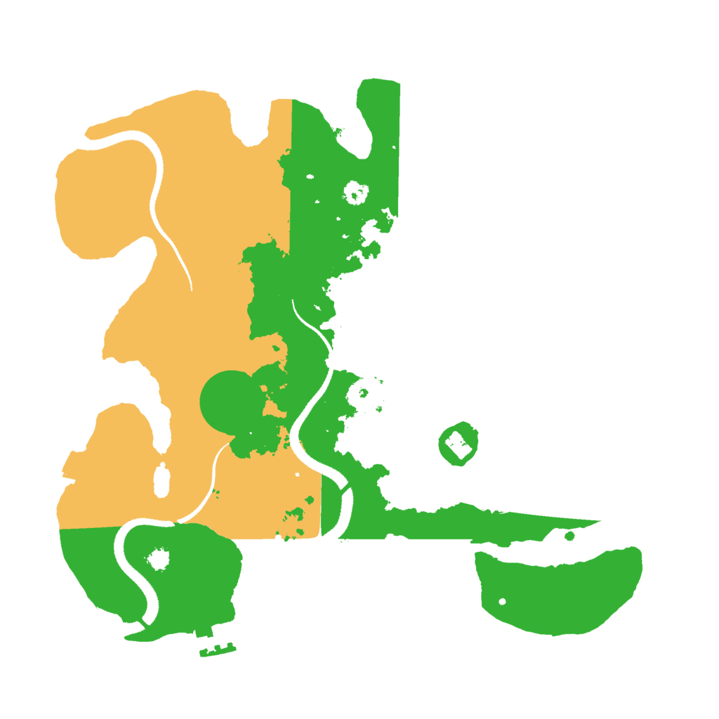 Biome Rust Map: Procedural Map, Size: 3000, Seed: 1818921842
