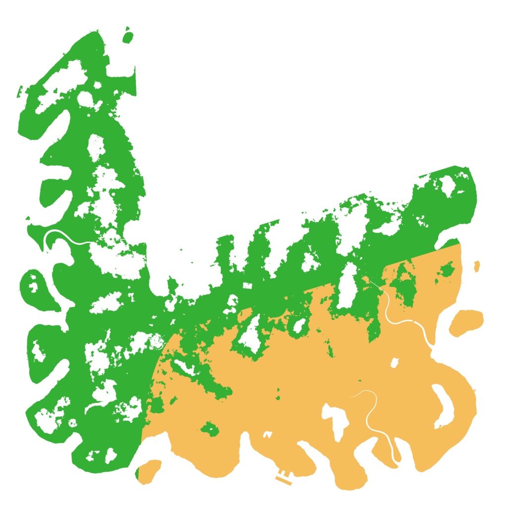 Biome Rust Map: Procedural Map, Size: 6000, Seed: 1190071844