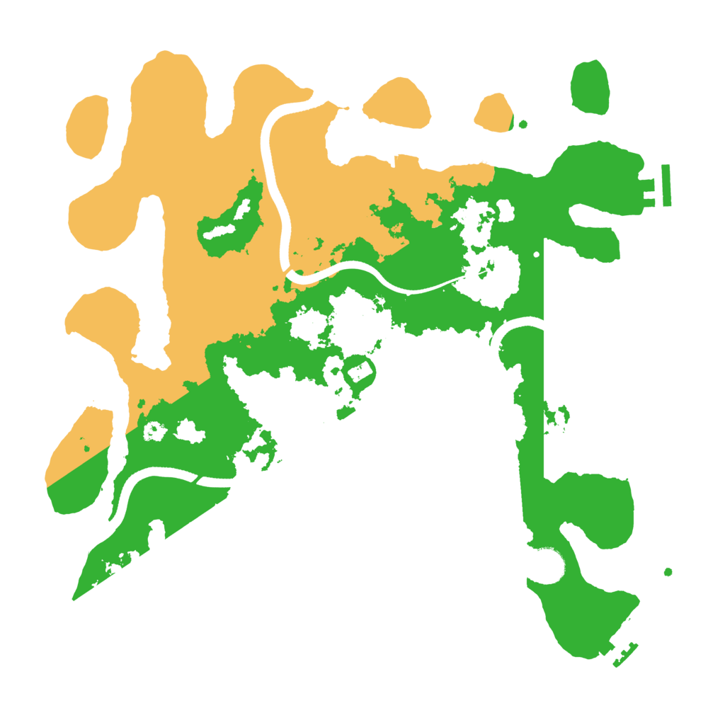 Biome Rust Map: Procedural Map, Size: 3500, Seed: 2469