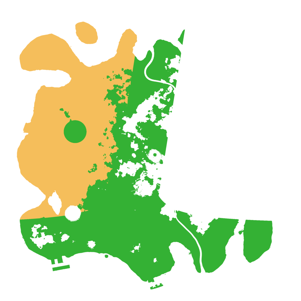 Biome Rust Map: Procedural Map, Size: 3500, Seed: 21842549