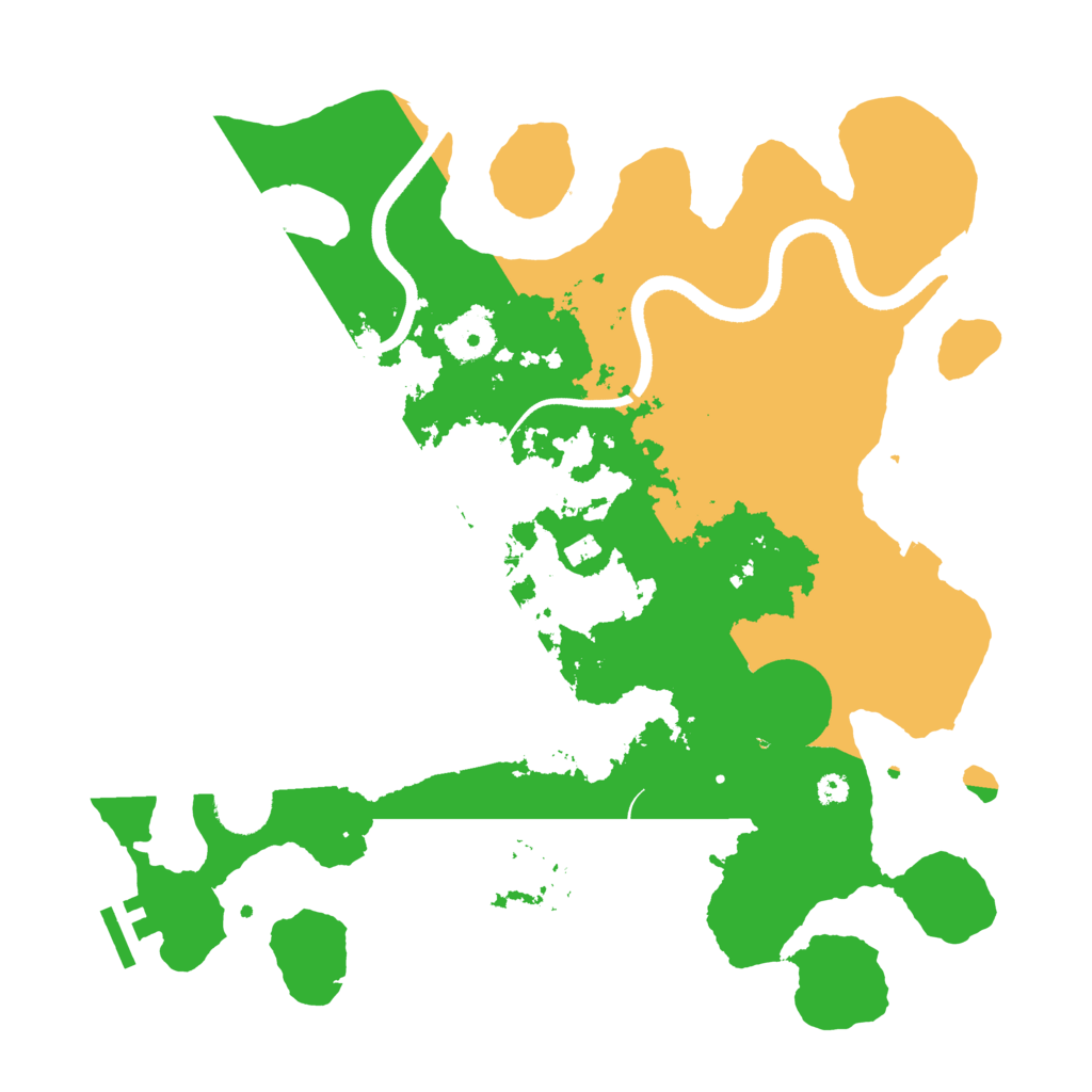 Biome Rust Map: Procedural Map, Size: 3500, Seed: 40314055
