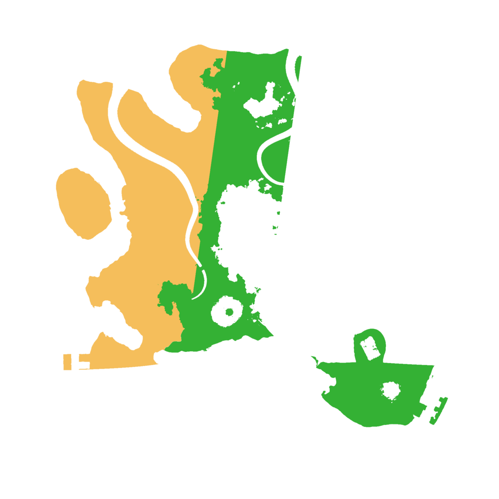 Biome Rust Map: Procedural Map, Size: 2500, Seed: 1840329472