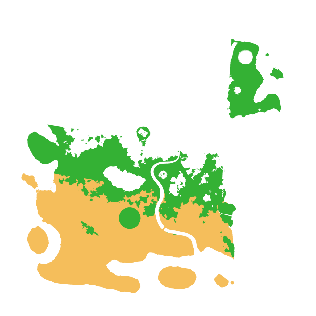 Biome Rust Map: Procedural Map, Size: 3885, Seed: 12005