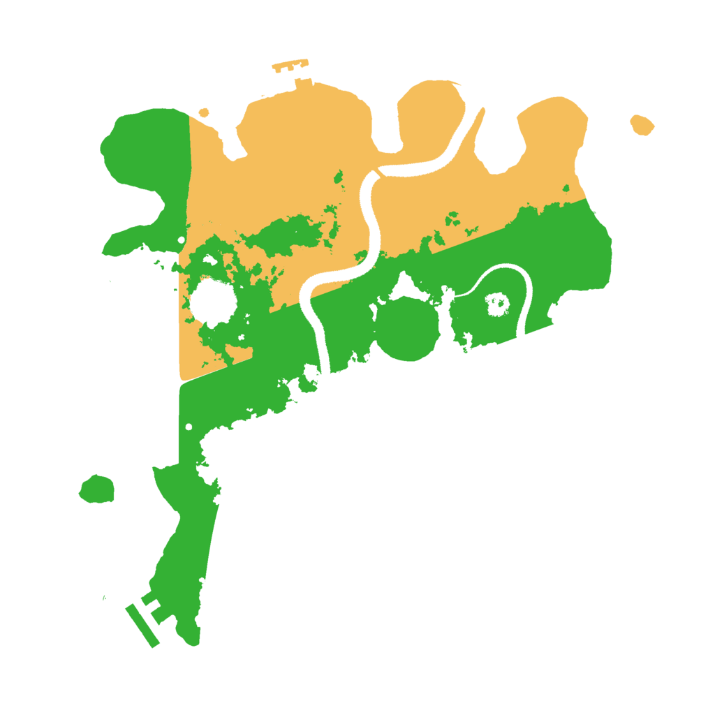 Biome Rust Map: Procedural Map, Size: 3000, Seed: 884451317