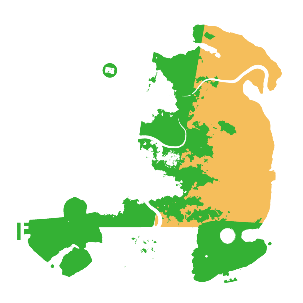 Biome Rust Map: Procedural Map, Size: 3500, Seed: 630187523
