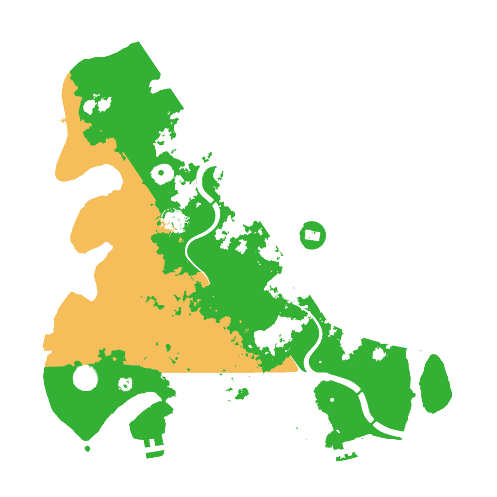 Biome Rust Map: Procedural Map, Size: 3500, Seed: 4564563