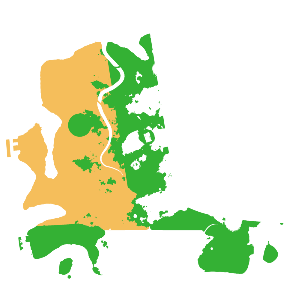 Biome Rust Map: Procedural Map, Size: 3500, Seed: 1443173228