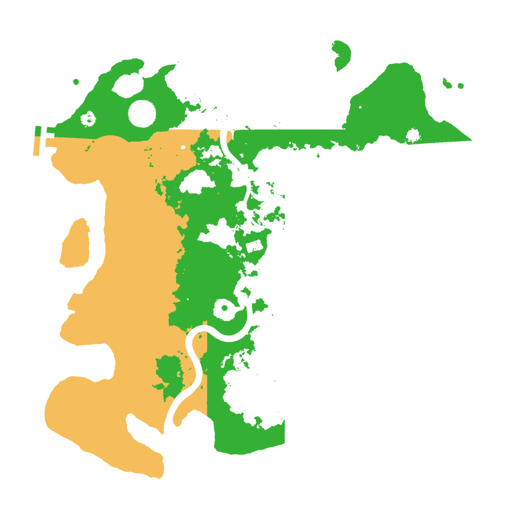 Biome Rust Map: Procedural Map, Size: 3500, Seed: 4358