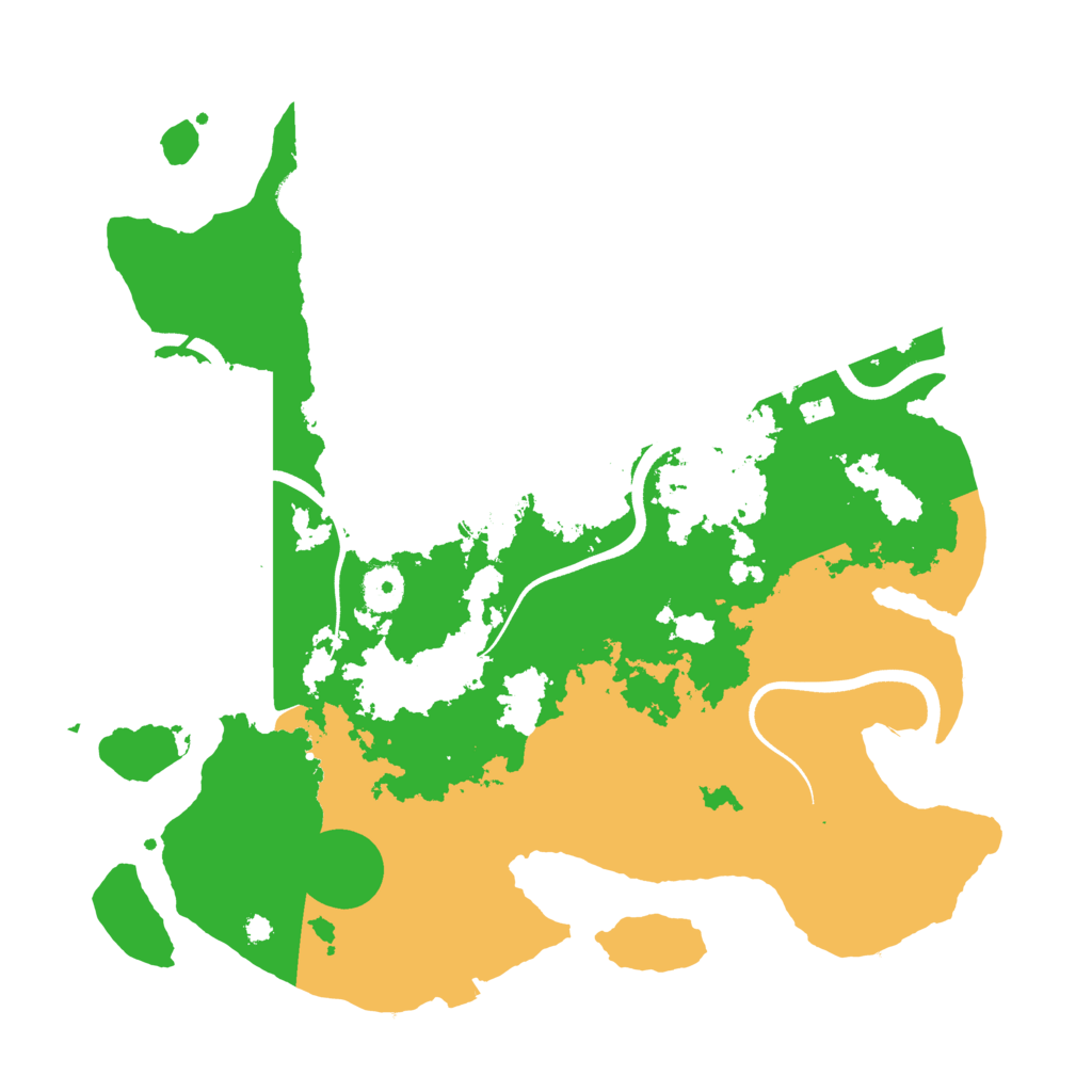 Biome Rust Map: Procedural Map, Size: 3700, Seed: 5