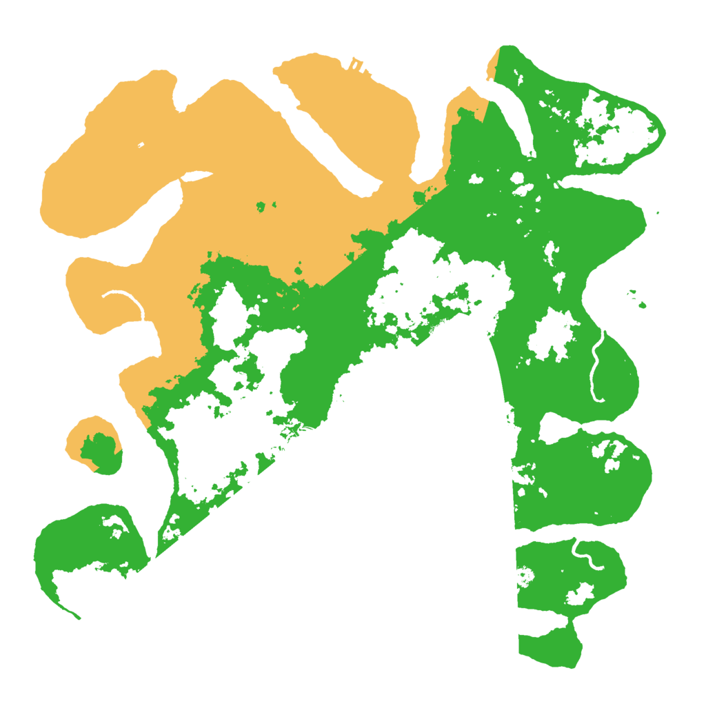 Biome Rust Map: Procedural Map, Size: 3800, Seed: 53453533