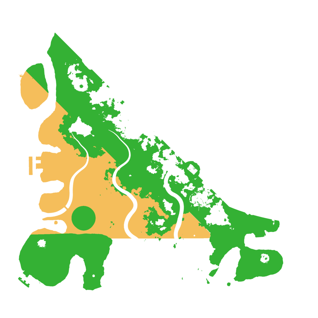 Biome Rust Map: Procedural Map, Size: 3500, Seed: 2061069265