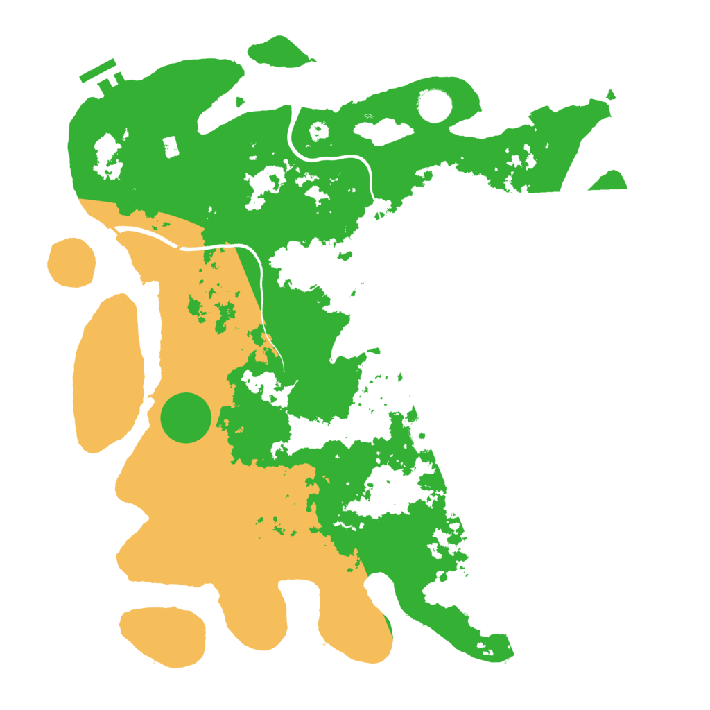 Biome Rust Map: Procedural Map, Size: 3700, Seed: 1315287116