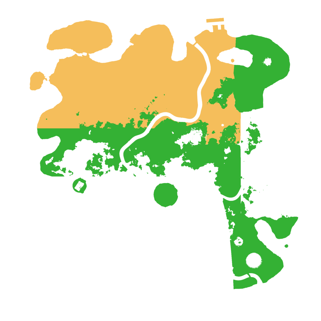Biome Rust Map: Procedural Map, Size: 3700, Seed: 2341