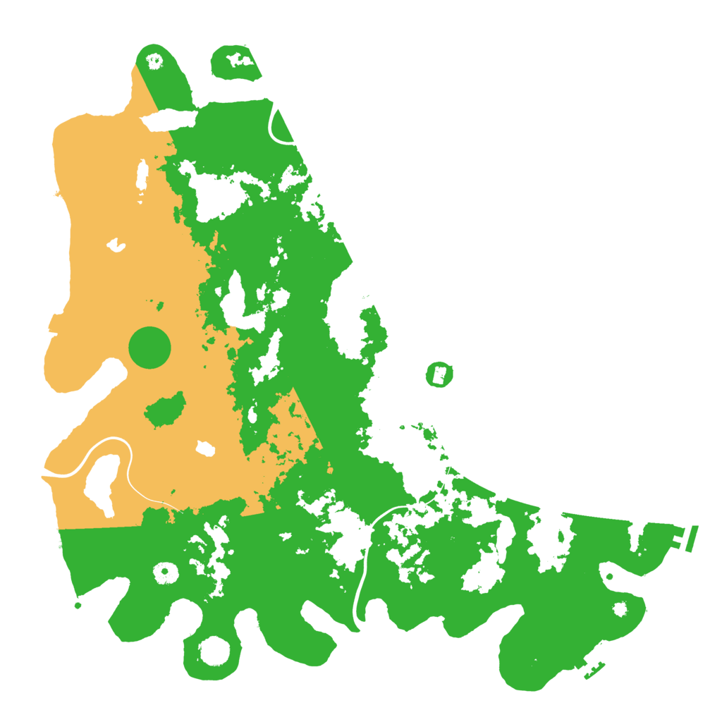 Biome Rust Map: Procedural Map, Size: 4500, Seed: 782727845