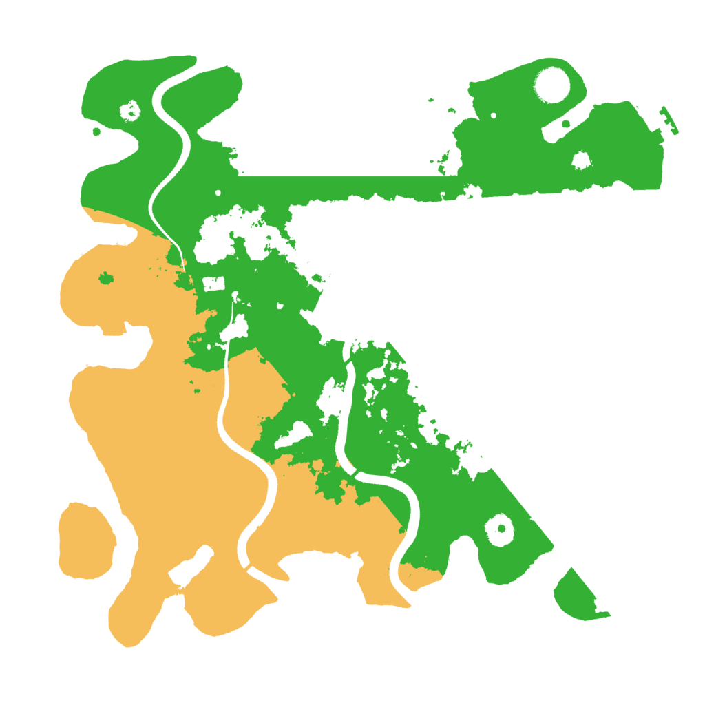 Biome Rust Map: Procedural Map, Size: 3500, Seed: 574555